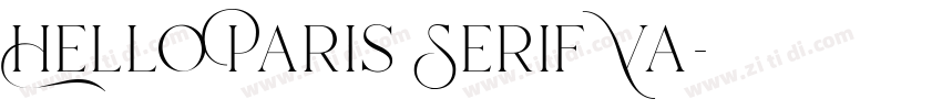 Hello Paris Serif Va字体转换 Hello Paris Serif Va字体转换